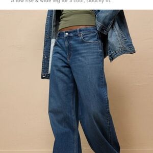 American Eagle Outfitters Blue Flare & Wide Leg Jeans